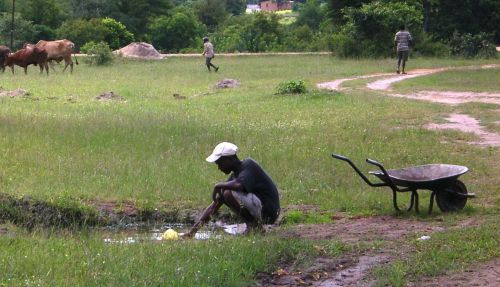 Humanitarian Efforts - Digging Water Wells